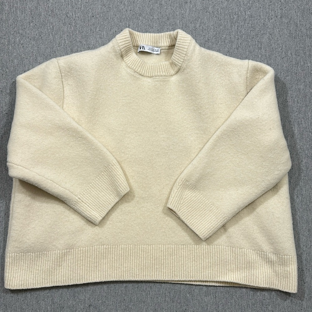 ZARA Wool Cropped Sweater